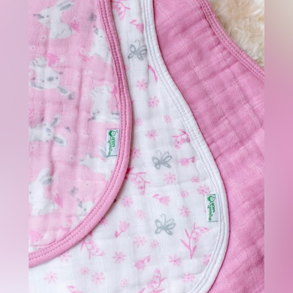 Green Sprouts - Muslin burp cloths - set of 3 - Picture 2 of 5